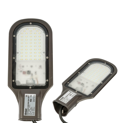 ULV-R22H-35W/6500K IP65 GREY Светильник светодиодный уличный консольный. Дневной белый свет (6500K). Угол 110 градусов. TM Uniel
