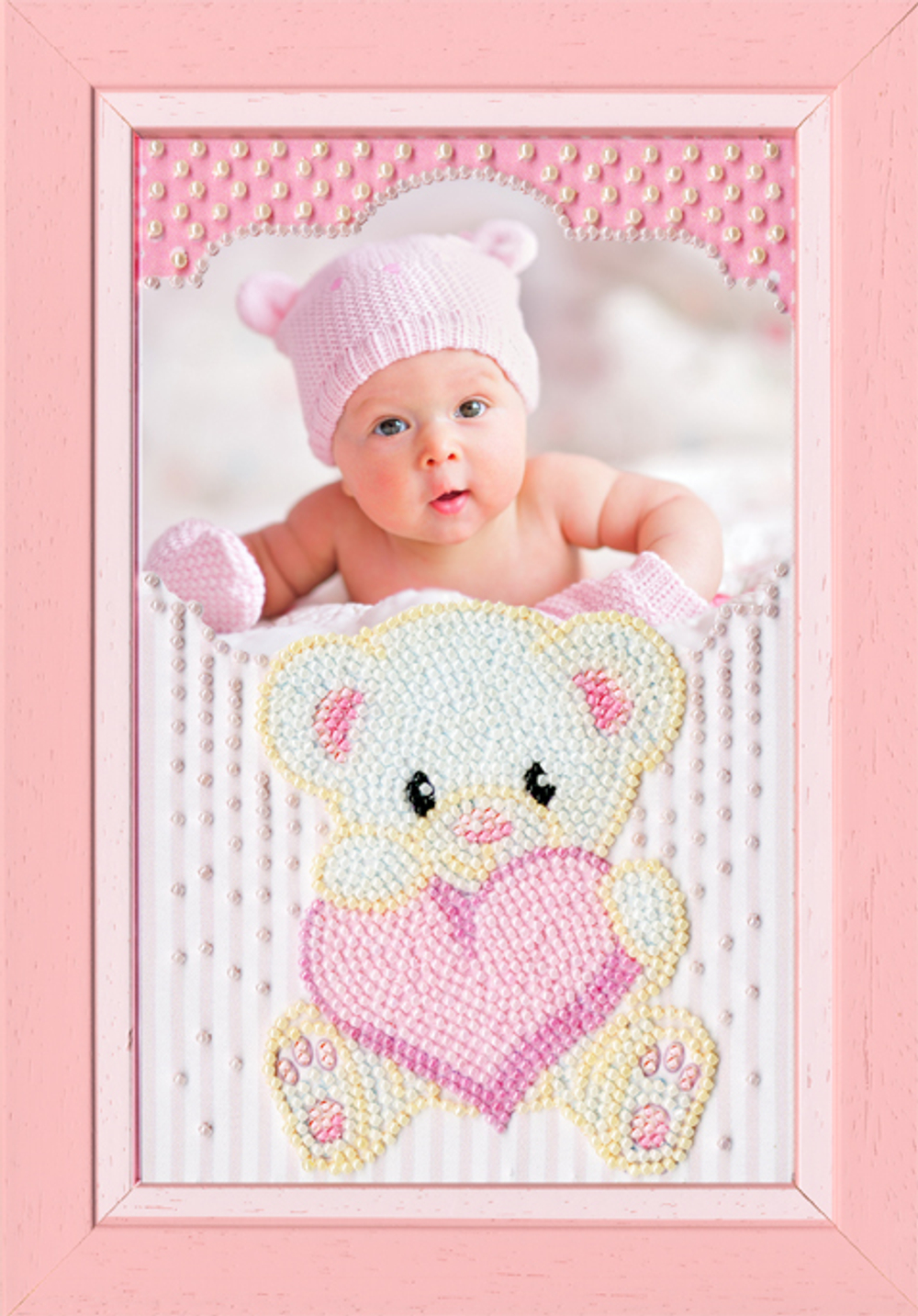 "Мишка с сердцем"-ФТ-005 вышивка