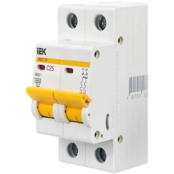 Автоматический выключатель С 25А 2P (двухполюсный) IEK, ВА47-29 4.5кА, MVA20-2-025-C
