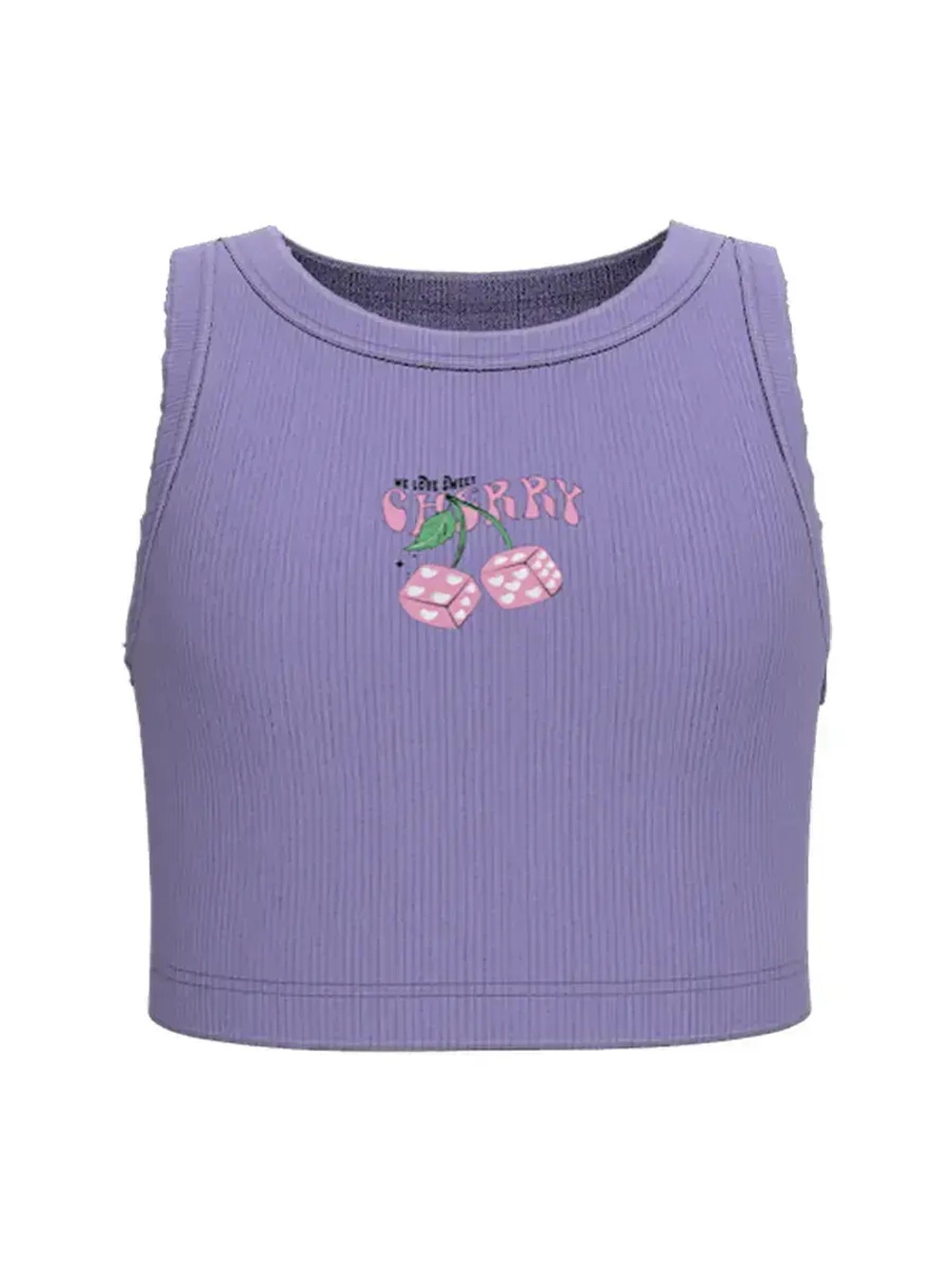 Летний кроп топ трикотажный детский