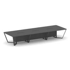 Steel Meet Стол переговорный прямоугольный KDK-PR.B.SP-16 Антрацит/Металл Антрацит 4800*1600*750