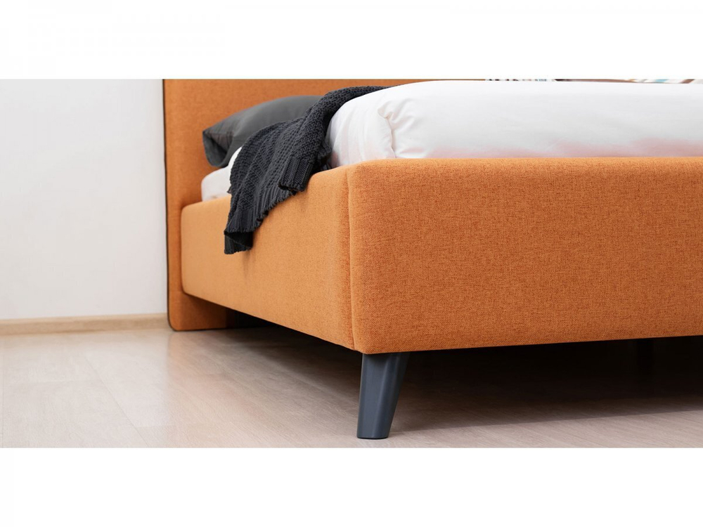 Кровать Миа 160 см жаккард тыквенный