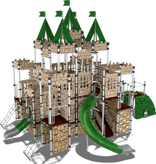 Детский городок Зазеркалье (пластик зеленый)