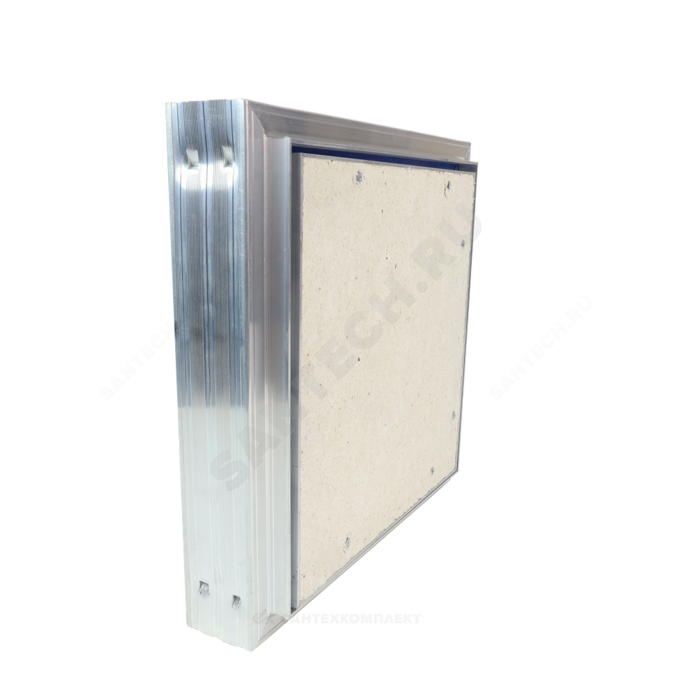 Люк под плитку нажимной алюминий 600х600 на износоустойчивой петле Evecs CERAMO COMFORT D6060