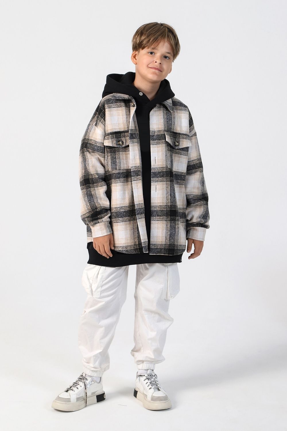 Рубашка для мальчика Квадро-2 Виотекс КОРИЧНЕВЫЙ