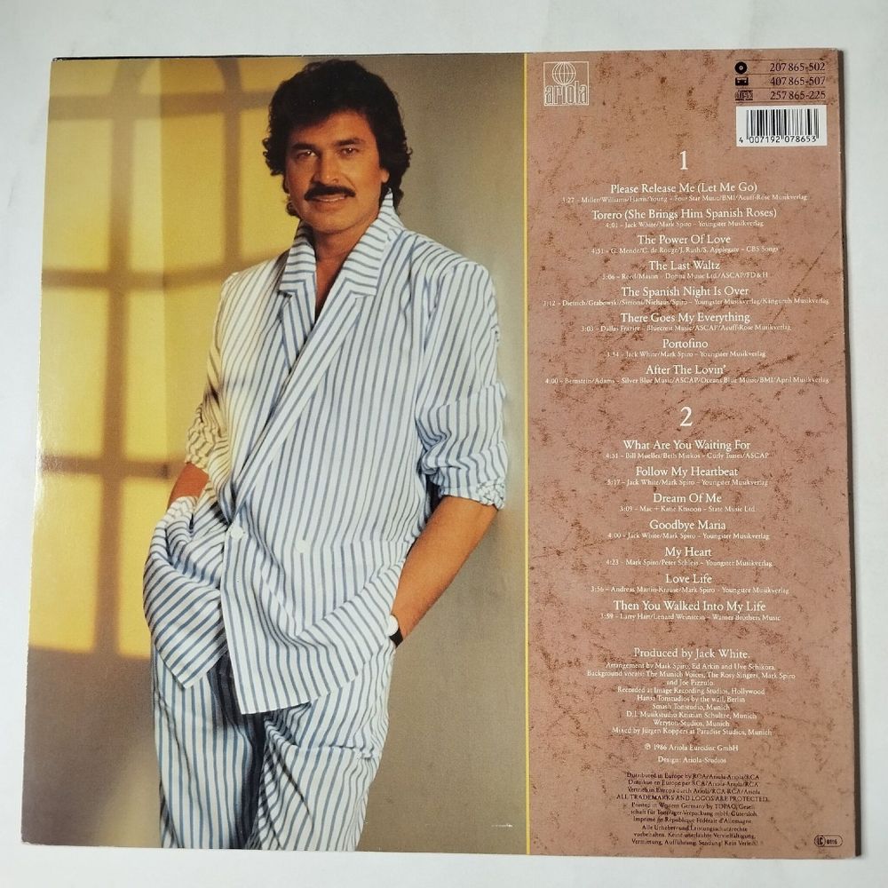 Винтажная виниловая пластинка LP Engelbert Humperdinck Traumen Mit Engelbert (Germany 1986)