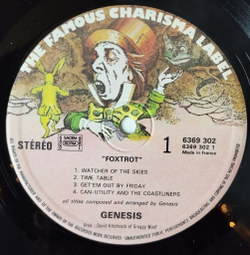 Винтажная виниловая пластинка LP Genesis Foxtrot (France 1972)