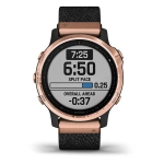 Спортивные наручные часы Garmin Fenix 6s Sapphire розовое золото с черным нейлоновым ремешком 010-02159-37