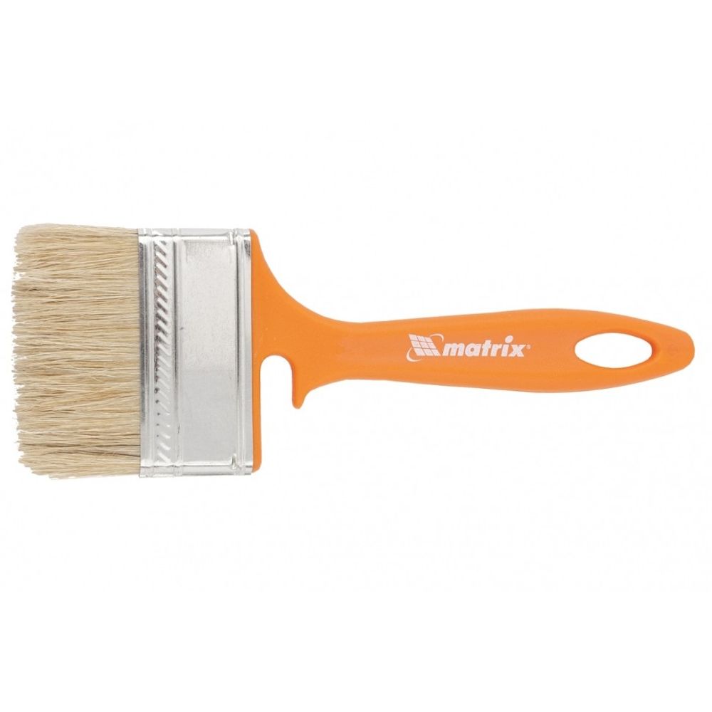83391 Кисть флейцевая для фасадных работ, 70х12 мм, натуральная щетина, пластиковая рукоятка Matrix