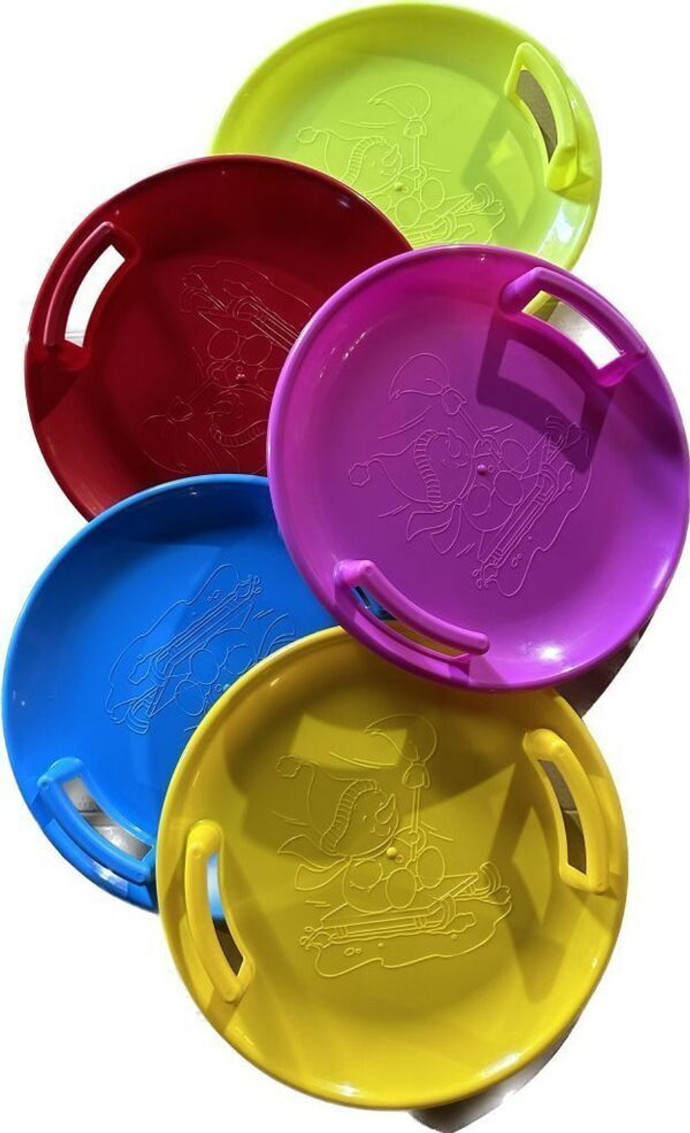 Ледянка круглая Кросс, 50 см, цвеи МИКС