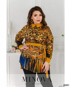 Рубашка 158-горчица Minova