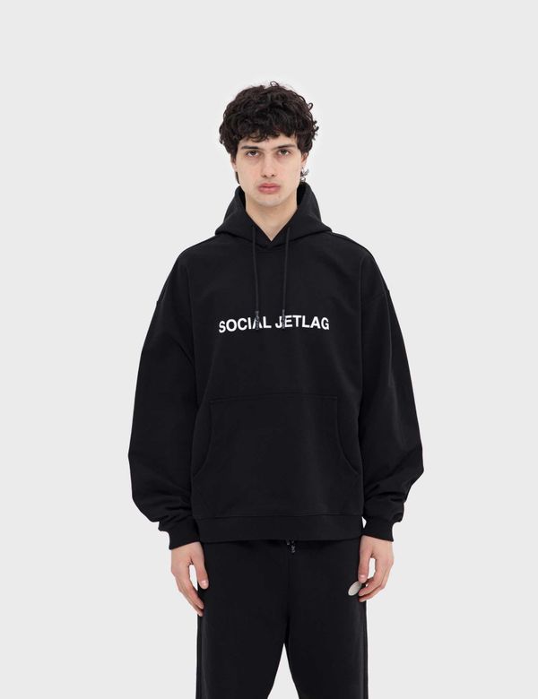 Худи SOCIAL JETLAG SS22 Черный - фото 2