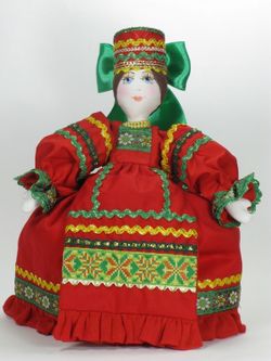 Текстильная Кукла-Грелка на чайник