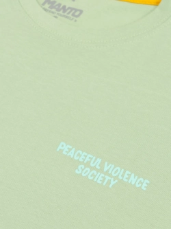 Футболка MANTO SOCIETY 25 лаймовая