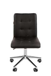Офисное кресло Chairman 030 Россия экопремиум черный, хром, без подлокотников