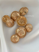 Пуговицы Золото Герб1 2 партия медные