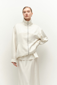 Бомбер струящийся