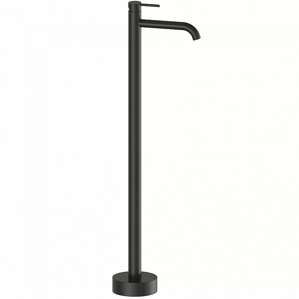 Смеситель для раковины напольного монтажа WONZON & WOGHAND STICK WW-88649905-MB черный матовый