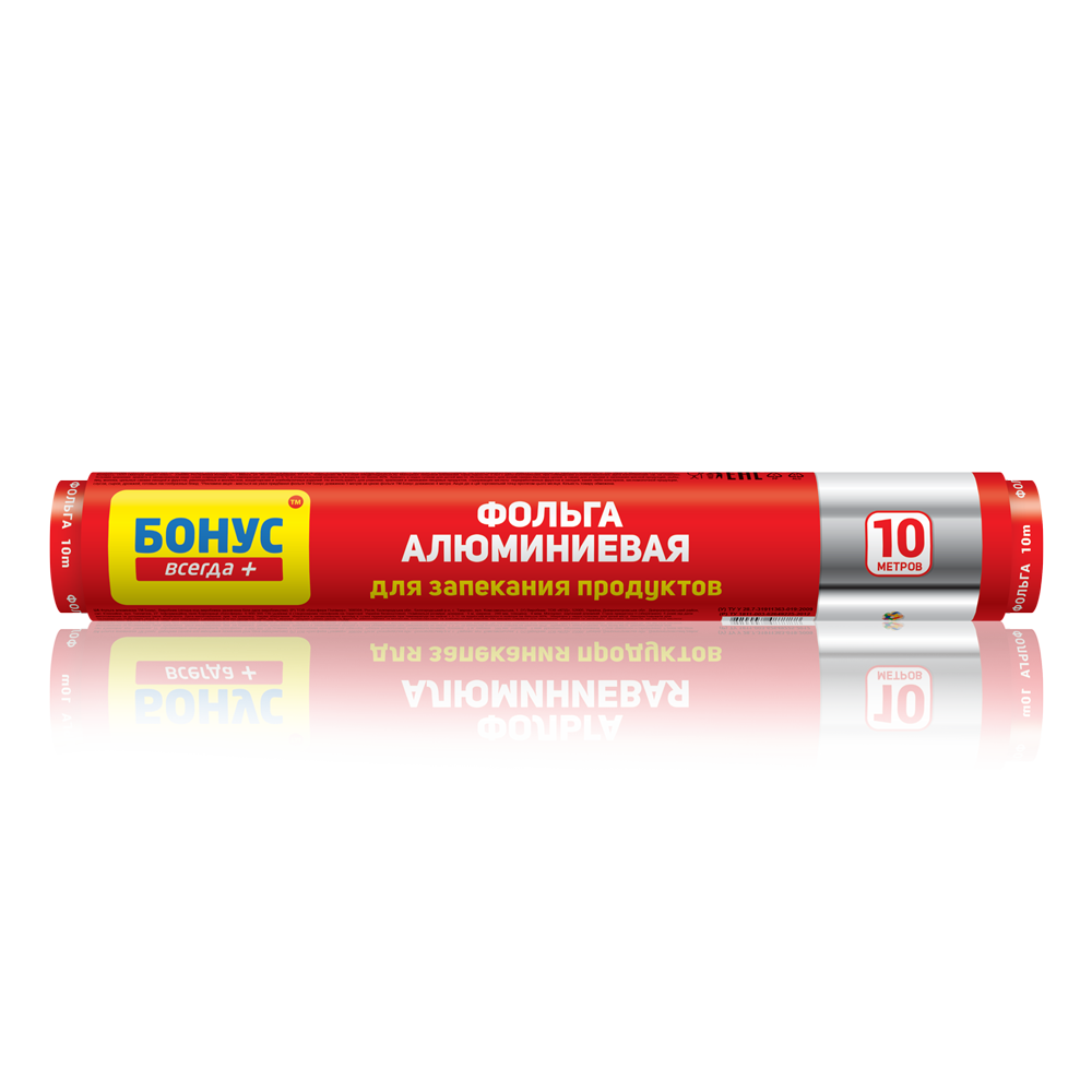 BONUS Фольга алюминиевая 10 м. блок 50шт.