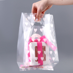 Пакет под кулич/торт/бенто Сердечки. (Дно 18х18см)