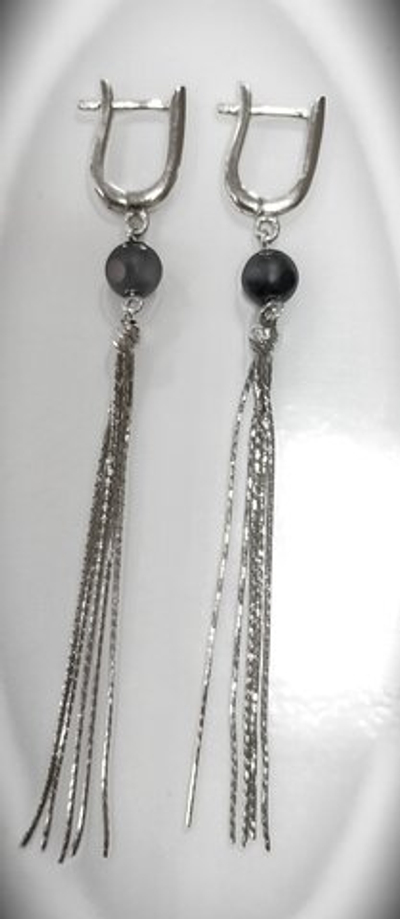 Ювелирные серьги из серебра