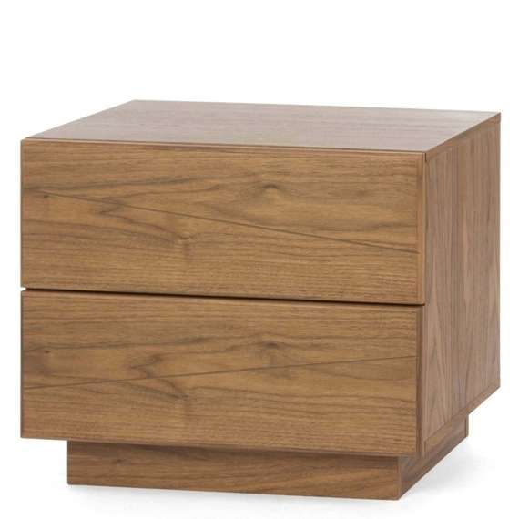 Прикроватная тумба Bora 60х42 см, шпон ореха