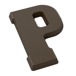 Форма для шоколадных фигур "Буквы" - P (275*135мм)