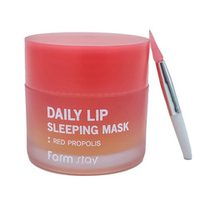 Ночная питательная маска для губ с Прополисом FarmStay Derma Cube Red Propolis Daily Lip Sleeping Mask 20г