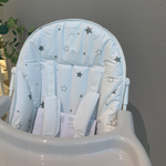Стульчик для кормления 152 Звездное сияние, белый-серый