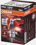 Автолампа H4 12V 60/55W P43t Osram  +200% NIGHT BREAKER 200 (64193NB200) 1шт ORIGINAL