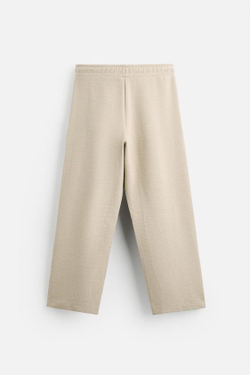 ZARA ЖАККАРДОВЫЕ ДЖОГГЕРЫ С РЕЛЬЕФНЫМ УЗОРОМ, БЕЖЕВЫЙ