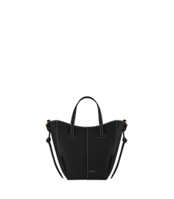 POLENE СУМКА CYME TOTE NANO, ЧЕРНЫЙ/КРЕМОВЫЙ