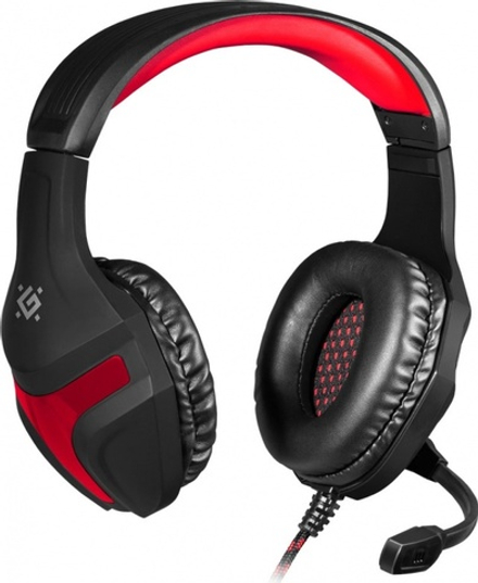 Гарнитура Defender Scrapper (2x3.5 Jack 3pin) Black+Red