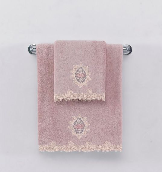 DESTAN-ДЕСТАН  полотенце махровое Soft Cotton (Турция) лиловый