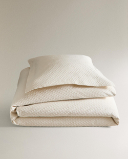 Zara Home покрывало из хлопка, бежевый · 1163/006