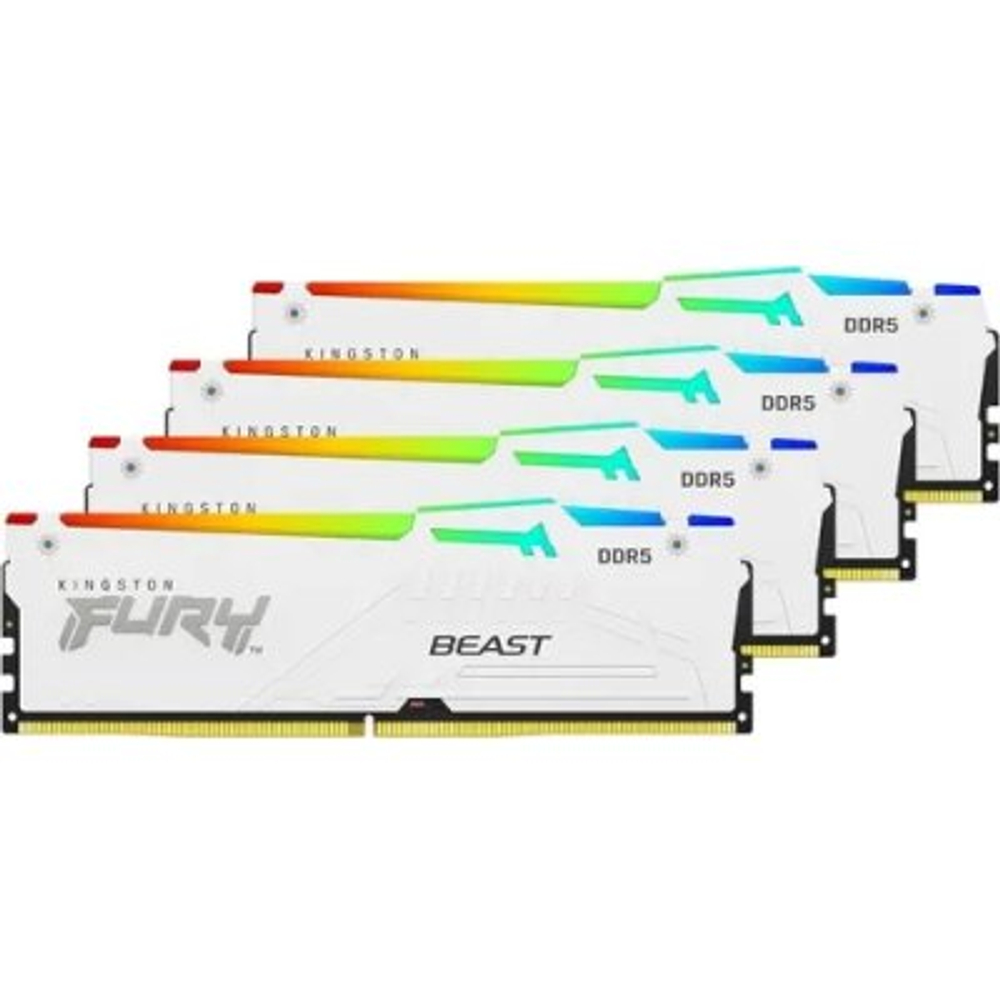 Оперативная память Kingston Fury Beast White RGB XMP KF560C40BWAK4-64