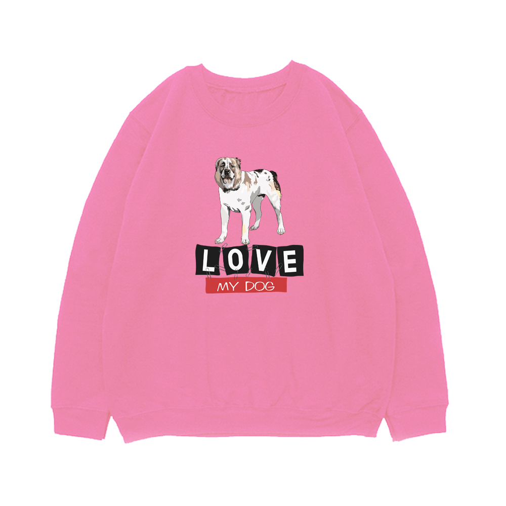 Свитшот "Люблю моего Алабая"