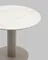 Стол Terano Ø90 см, белая матовая керамика, ножка латте