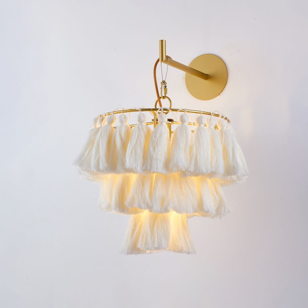Настенный Светильник Tassel Wall Бежевый By Imperiumloft