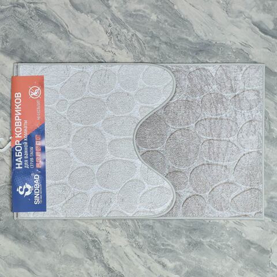 Набор ковриков "Sindbad" 2шт 50*80см/50*50см, ПЭ на точечной основе из ПВХ, S456