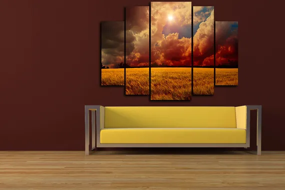 Модульная картина "Красивый закат"