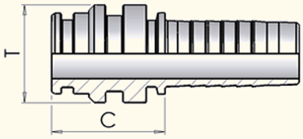 Фитинг DN 10 Staplelock SAE J1467 d=13.9 STECK 20