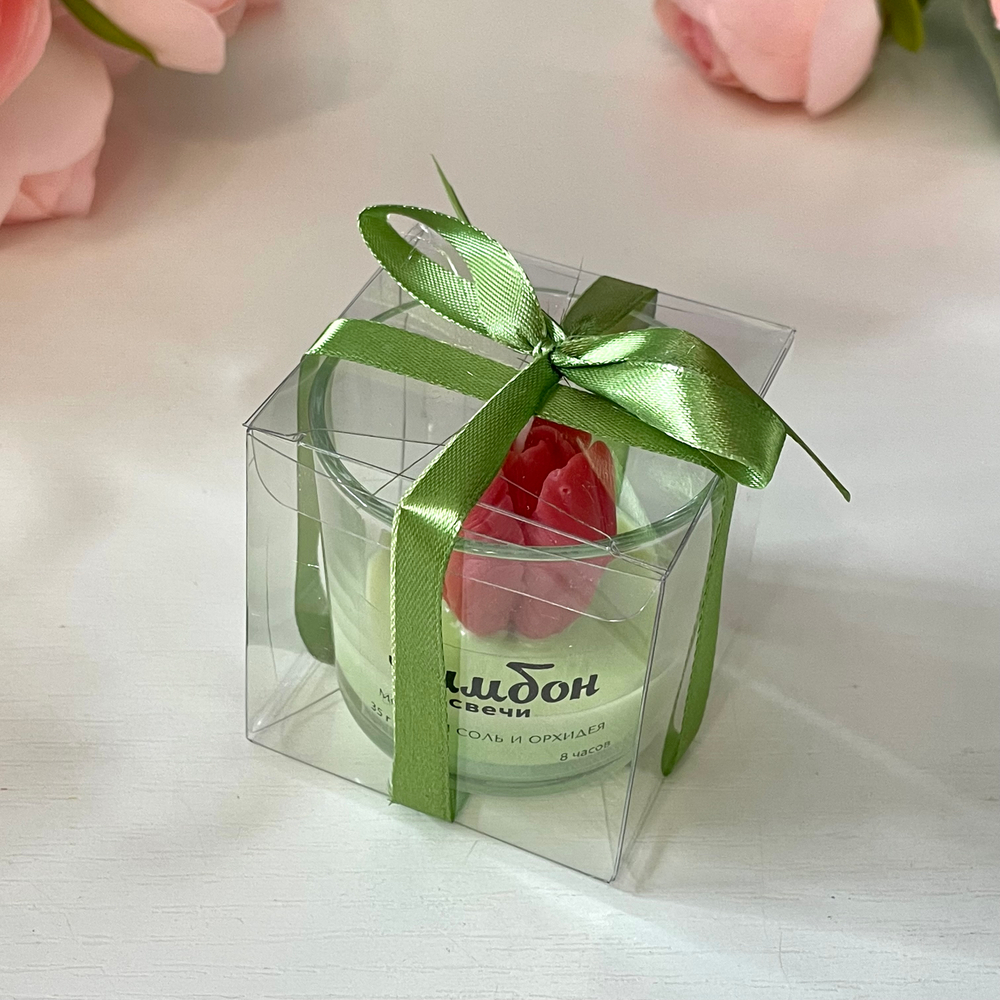 Ароматическая свеча "Красный тюльпан", 35 г