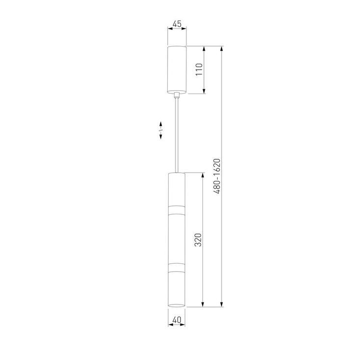 Подвесной светодиодный светильник Eurosvet Axel 50210/1 LED белый