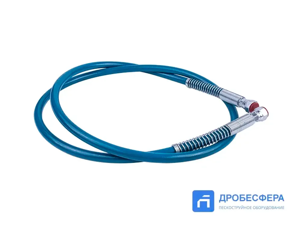 Шланг для окрасочного аппарата 250 бар 1.8 метра 1/4" бирюзовый арт. DP-637H05-1.8