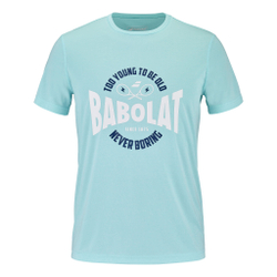 Мужское теннисное поло Babolat Exercise Graphic T-Shirt Men - Blue