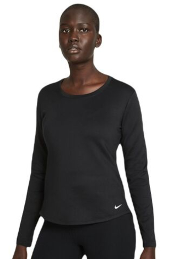 Женская теннисная футболка с длинным рукавом Nike Therma-FIT One Long-Sleeve T-Shirt - black