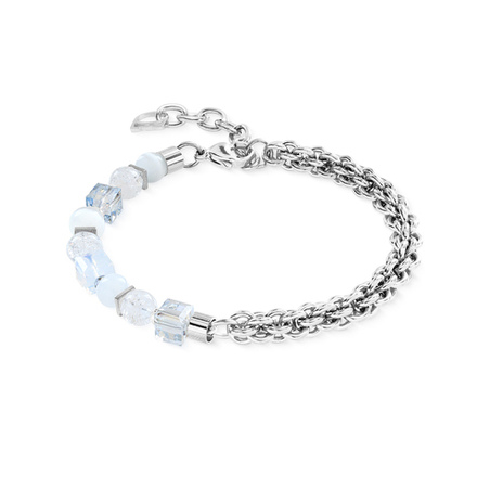 Браслет Coeur de Lion White-Silver 3022/30-1417