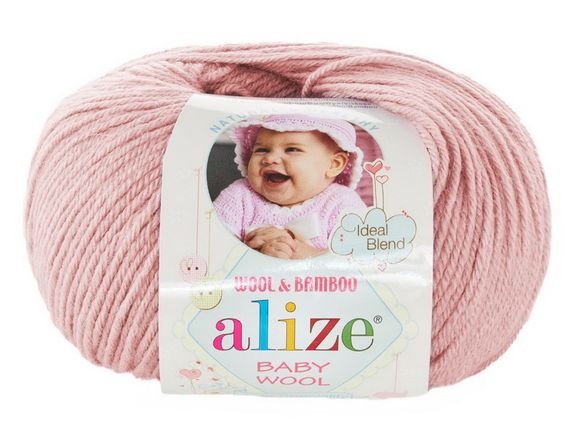 Пряжа Baby wool ( Alize) 161 Пудра, фото