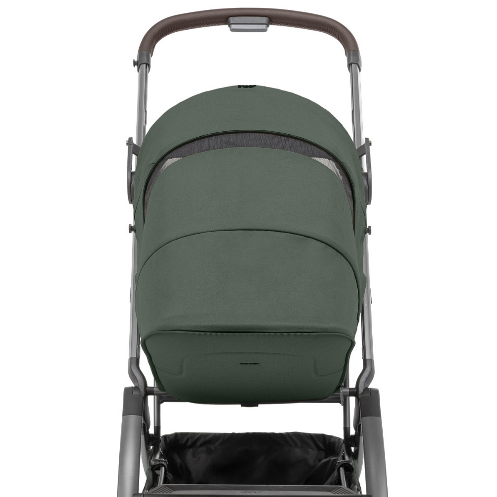 Детская прогулочная коляска Joolz Aer 2 с бампером и реверсивным блоком Forest Green